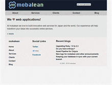 Tablet Screenshot of mobalean.com